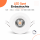 LED Einbauspot Dimmbar 6,5W weiß rund IP20 Ø 7,0 cm (deckenausschnitt) CCT 3 in 1  (warmweiß 3000K, neutralweiß 4200K, kaltweiß 6500K)
