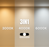 LED Wandleuchte eckig 9W 1- flammig CCT | IP65 |  Grau