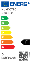 LED Wandleuchte eckig 9W 1- flammig CCT | IP65 |  Grau