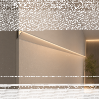 LED Alu Trockenbauprofil „Shine bright“ 99x26mm 2m Silber für LED-Streifen