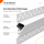 LED Alu Trockenbauprofil „Shine bright“ 99x26mm 2m Silber für LED-Streifen
