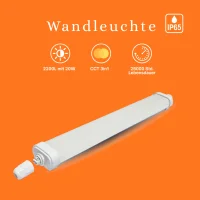LED Feuchtraumleuchte IP65 (550*68mm) 20W CCT...