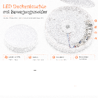 LED Deckenleuchte mit Sensor – 10W-15W-20W | 3 Wattstufen 5 CCT 2700K/3000K/4000K/5000K/6500K