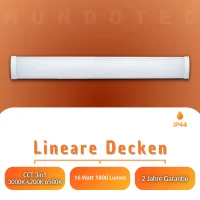 LED Lineare Deckenleuchte 16W IP40 CCT 3000K/4000K/6500K...