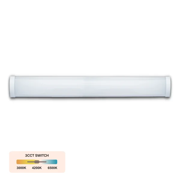 LED Lineare Deckenleuchte 40W IP40 CCT 3000K/4000K/6500K 150cm weiß