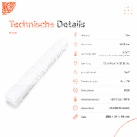LED Linearlampe 12W -  588mm, G5, CCT...