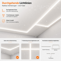 LED Linearlampe 30W - 1488mm, G5, CCT 2700K/3000K/4000K/5000K/6500K