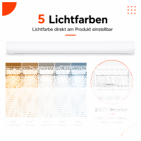 LED Linearlampe 30W - 1488mm, G5, CCT 2700K/3000K/4000K/5000K/6500K