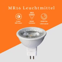 LED Leuchtmittel Reflektorlampe GU5.3 | 5 Watt 12V |...