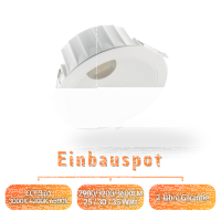 LED Einbauspot 25W-30W-35W / CCT...