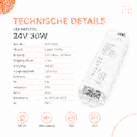 LED Netzteil 24V IP20 30W