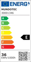 LED Deckenaufbauleuchte 36W | 30x120cm CCT 3000K/4200k/6500k 4400lm UGR<19