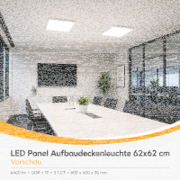 LED  Deckenaufbauleuchte 36W 620x620 CCT 3000k / 4200K /...