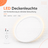 LED Aufbauleuchte Deckenleuchte Weiß rund 50W mit...