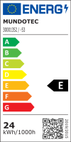 LED Linearlampe 24W Schwarz - 1188mm 4 Phasen - 5CCT 2700K/3000K/4000K/5000K/6500K