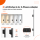 LED Linearlampe 24W Schwarz - 1188mm 4 Phasen - 5CCT 2700K/3000K/4000K/5000K/6500K