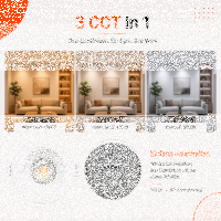 LED Einbauspot 6,5W weiß rund IP20 Ø 8.5 cm (deckenausschnitt) CCT 3 in 1  (warmweiß 3000K, neutralweiß 4200K, kaltweiß 6500K)