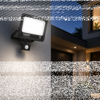LED Flutlichtstrahler mit Sensor IP65 30W - 40W - 50W Bewegungsmelder CCT 3000K/4000K/6500K/