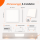 LED Deckenpanel Deckenleuchte Einbauleuchte Backlight | 36 Watt | 62 x 62 cm | Lichtfarbe einstellbar CCT(3in1)