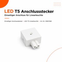 Einseitiger Anschlussstecker für LED-T5 Linearleuchte,