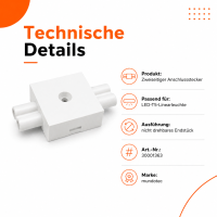 Zweiseitiger Anschlussstecker für...